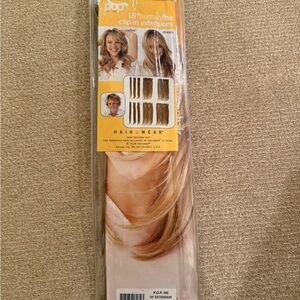 18" Human Hair Clip-In Extensions - Buttered Toast